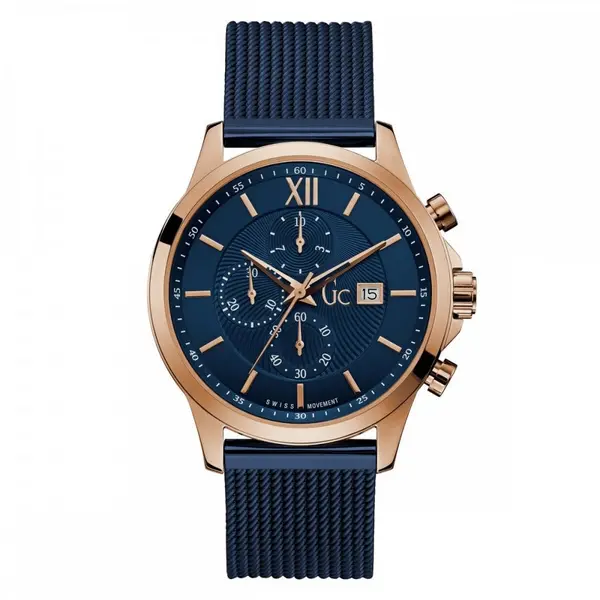 Image of Gc Watches Gc Executive Gents Silicone Blue Silicone Watch Y27003G7MF