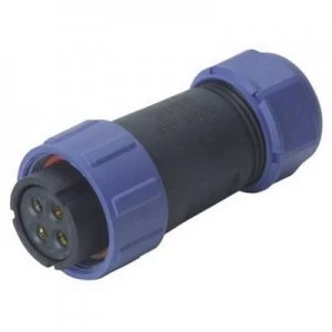 image of Weipu SP2110 S 12 II Bullet connector Socket straight Series connectors SP21 Total number of pins 12