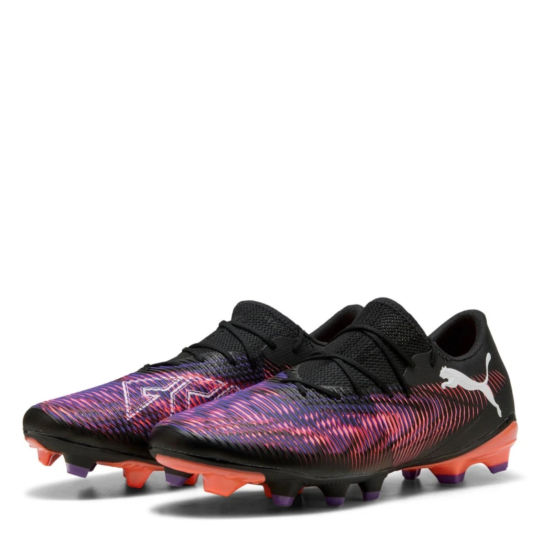 Image of Puma FUTURE 8 MATCH Artificial Ground Football Boots Black/Purple male 8 (42)