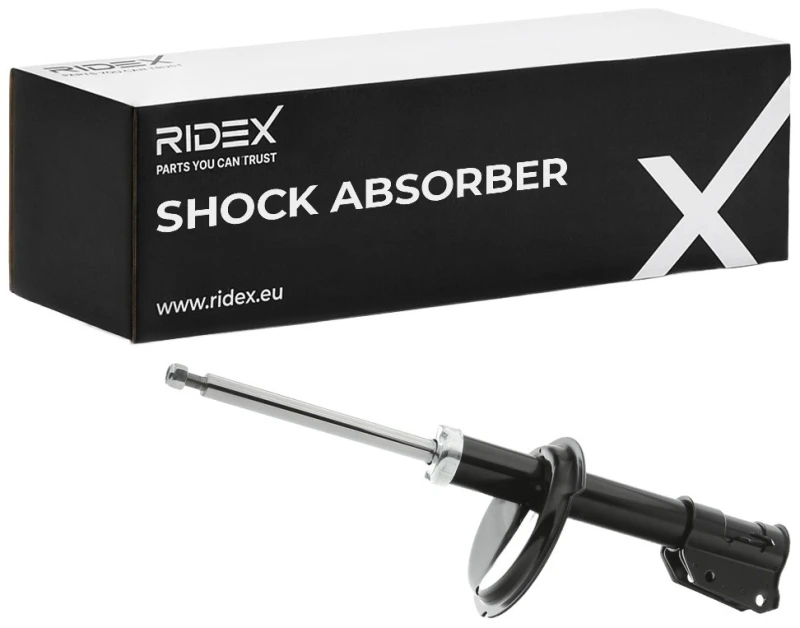 Image of RIDEX 854S0561 Shock absorber Front Axle, Gas Pressure, Twin-Tube, Suspension Strut, Top pin Shock Absorber (854)
