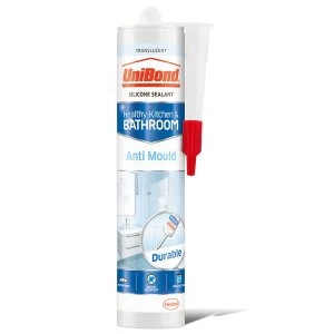 image of Unibond Anti Mould Sealant Cartridge Translucent 300ml