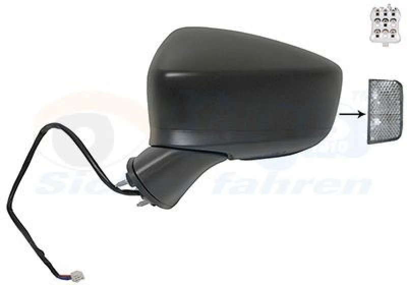 Image of VAN WEZEL Wing mirror VAN WEZEL 2749807