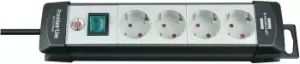 Image of Brennenstuhl 1951540100 power extension 1.8 m 4 AC outlet(s)...