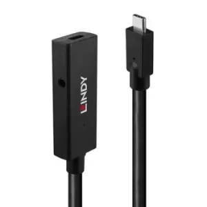 Image of Lindy 43364 USB cable 5m USB 3.2 Gen 2 (3.1 Gen 2) USB C Black