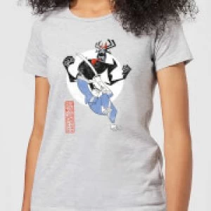 Image of Samurai Jack Eternal Battle Womens T-Shirt - Grey - 3XL