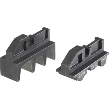 Image of Knipex 97 49 18 Crimping Die Twin End Sleeves (Ferrules) - Two Fle...