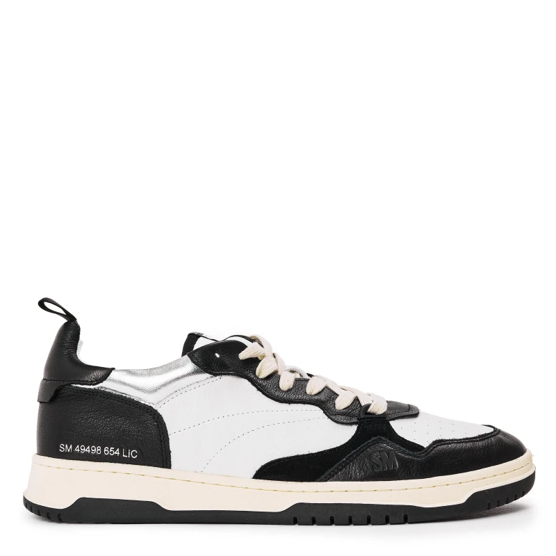 Image of Steve Madden Mens Easton Low-Top Trainers Black/Whte male 6 (39)