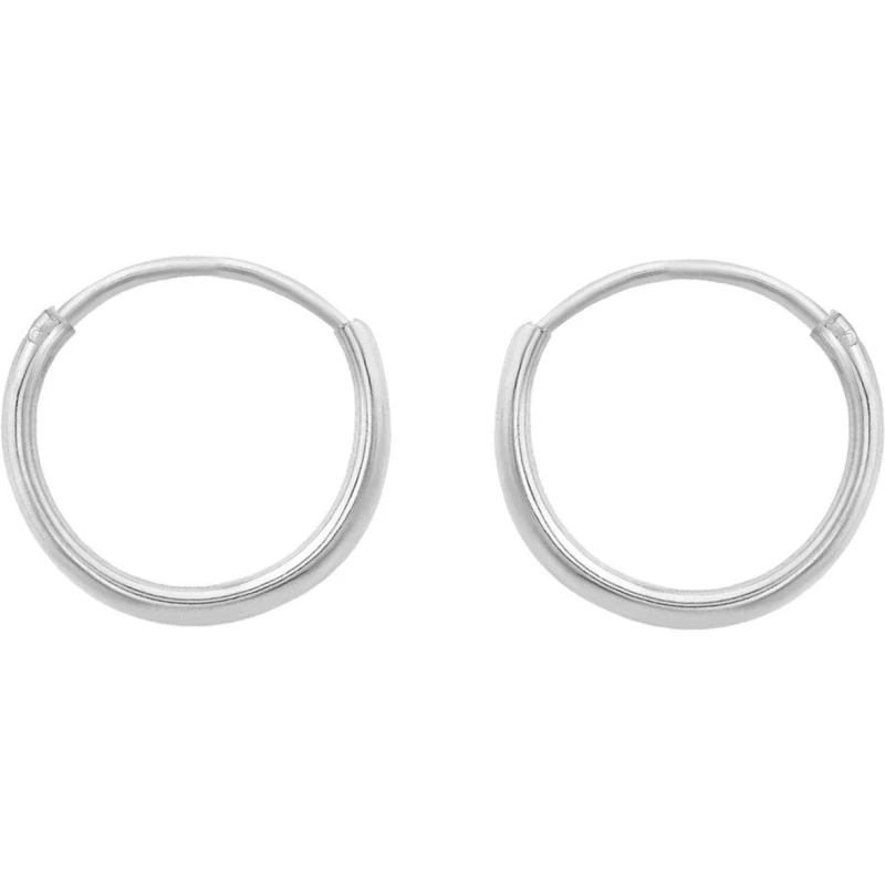 Image of Be You Silver Endless Hoops Silver female 12mm