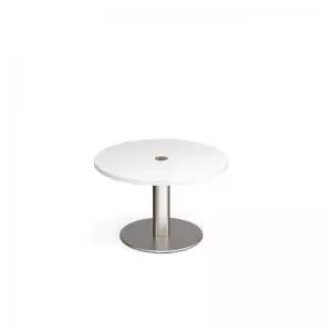 image of Monza circular coffee table 800mm with central circular cutout 80mm -