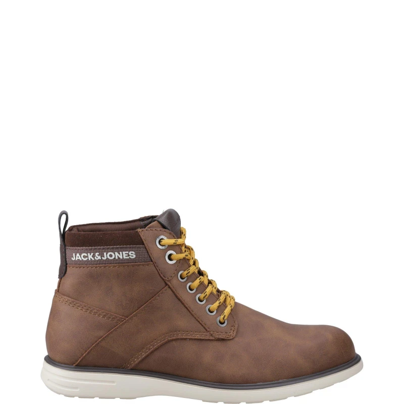Image of Jack and Jones Denver Combo Boot Flat Ankle Boots 7 (41) Brown 01523105270