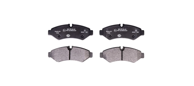 Image of HELLA Brake pad set HELLA 8DB 355 036-861