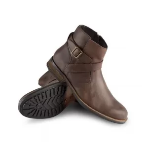 Image of Joe Browns Geared Up Oiled Biker Boots - Brown, Size 11, Men