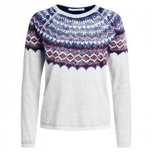 image of Oui Diamond Jumper - LtGreyBlue 0925