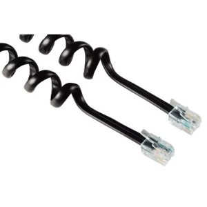 Image of Hama Handset Cord, 4p4c modular plug - 4p4c modular plug, 1.5 m
