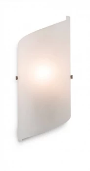 Image of 1 Light Glass Indoor Wall Light Frosted Glass, E14