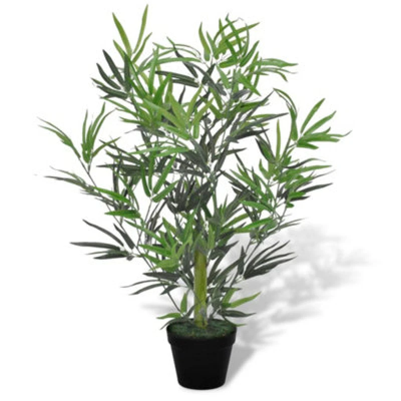 Image of vidaXL Artificial Bamboo Tree with Pot 80cm Fake Plant Arrangement Home Decor