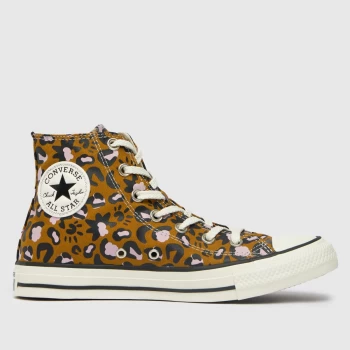 Image of Converse Black & Brown Mystic World Hi Trainers