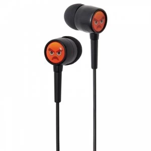 image of Groov-e EarMOJIs Angry Face Kids Earphones