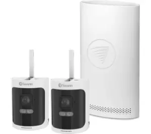 Image of SWANN AllSecure600 SWNVK-600SD2-EU 8-channel Quad HD NVR Security System - 64GB SD card, 2 Cameras, White