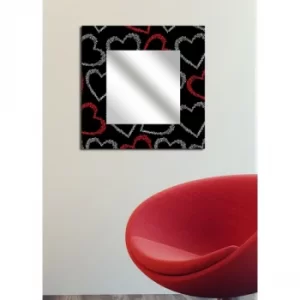 Image of MA-18 Chalk Hearts Decorative Mirror