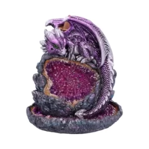 image of Crystalline Protector Backflow Purple Incense Burner