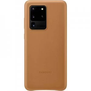 Image of Samsung Leather Cover Cover Samsung Galaxy S20 Ultra 5G Brown