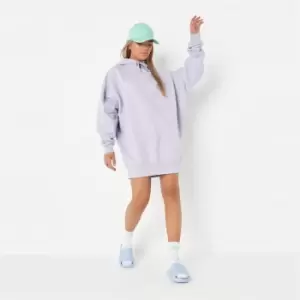 image of Missguided Hoodie Dress - Purple