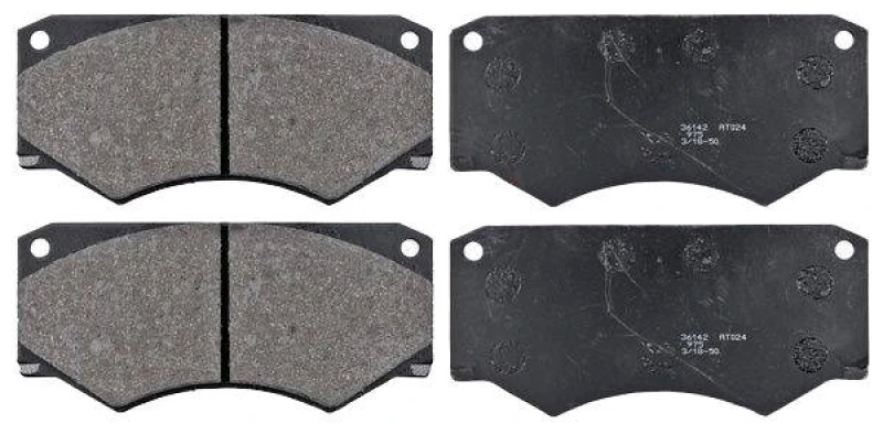 Image of A.B.S. 36142 Brake pad set prepared for wear warning indicator Brake Pad Set,disc brake (402)