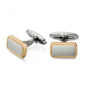 Image of Fred Bennett Gold Plated Oblong Cufflinks V512