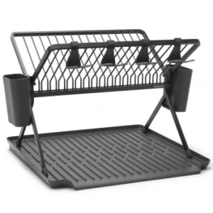 Image of Brabantia Foldable Large Dish Drying Rack Dark Grey
