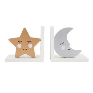 image of Sass & Belle Sweet Dreams Star & Moon Bookends