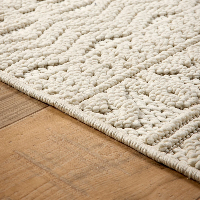 Image of Origins Atlas Weave Graphic Cream Cream unisex 200cmx290c