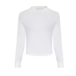 Image of Awdis Womens/Ladies Cross Back Cool Long-Sleeved T-Shirt (L) (Arctic White)
