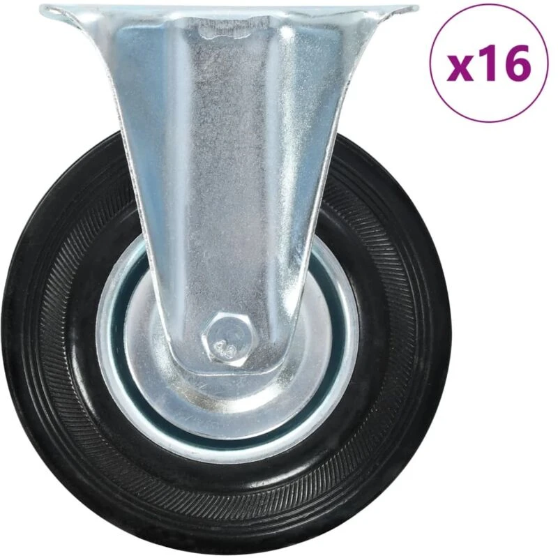 Image of VIDAXL 16 pcs Fixed Casters 125mm Vidaxl 8719883717609