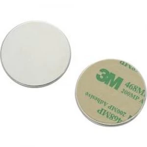 Image of Magnetic pad Conrad Components N35 3502 Silver 35 mm
