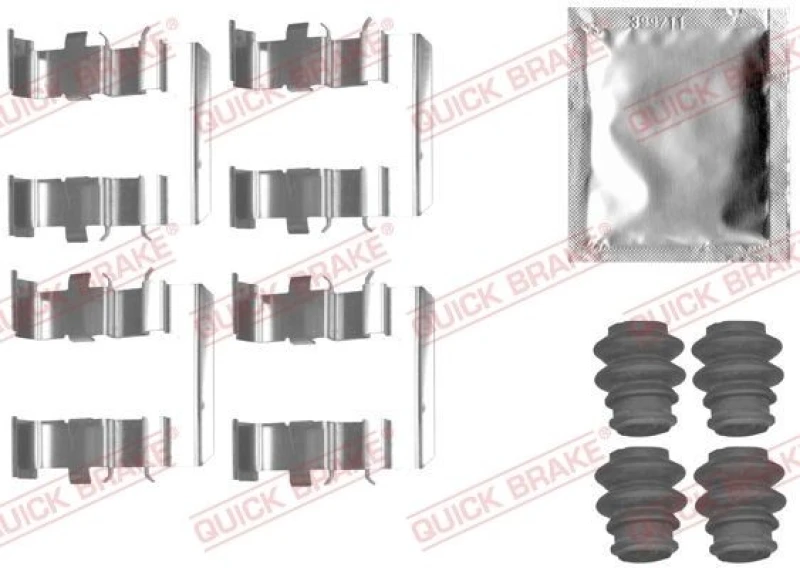 Image of QUICK BRAKE Brake pad fitting kit QUICK BRAKE 109-1831