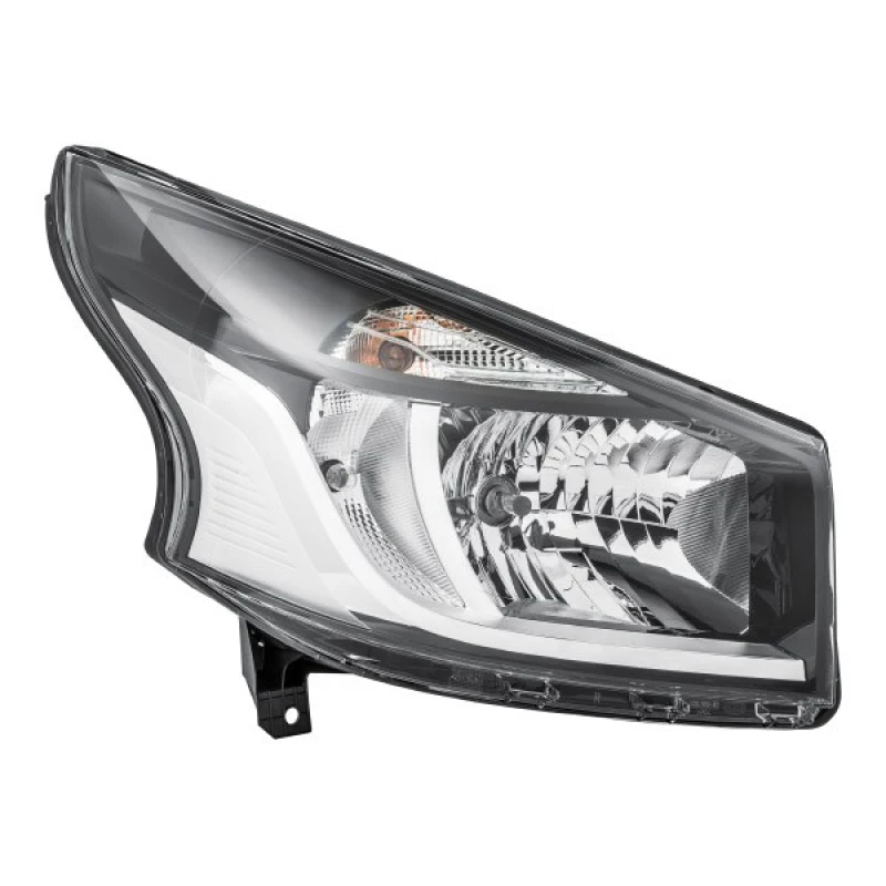 Image of HELLA 1LE 011 410-481 Headlights W21/5W, Right, with motor for headlamp levelling, Halogen Headlight (259)