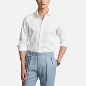 Image of Polo Ralph Lauren Mens Slim Fit Garment Dyed Twill Shirt - White - M