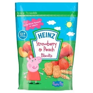 image of Heinz Strawberry and Peach Biscuits 140g