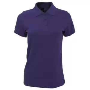 image of SOLs Womens/Ladies Prime Pique Polo Shirt (M) (Dark Purple)