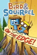 Image of bird and squirrel on the edge a graphic novel