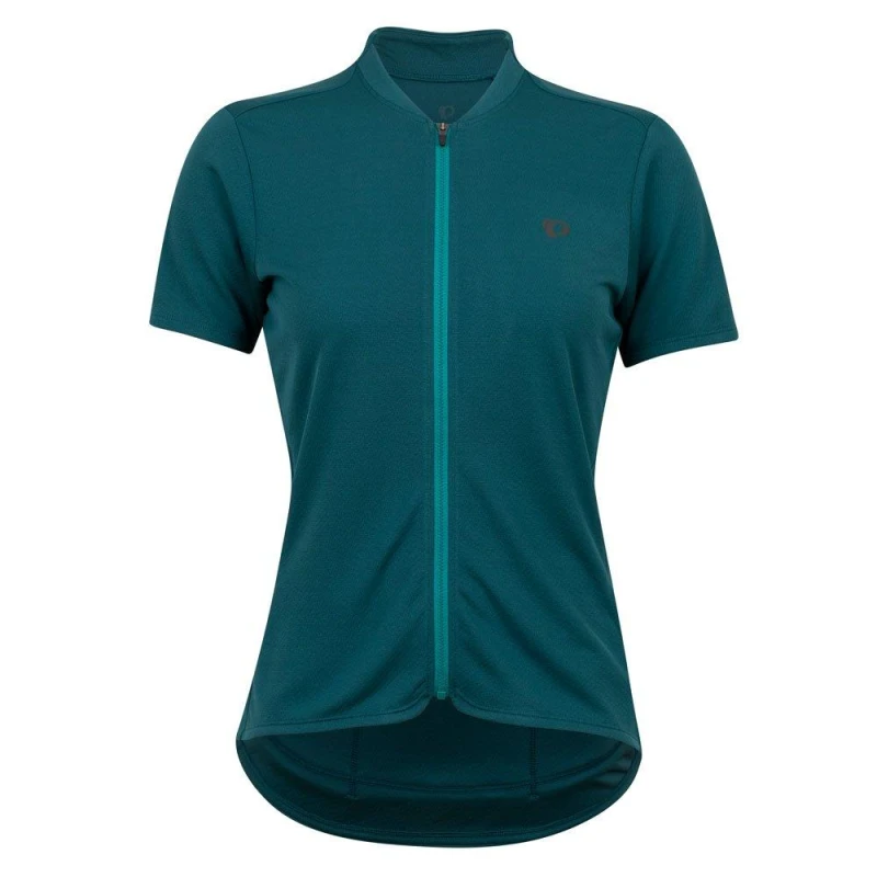 Image of Pearl Izumi Womens Quest Short-Sleeve Cycling Jersey Drk Spruce/Teal female 14 (L)