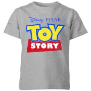 image of Toy Story Logo Kids T-Shirt - Grey - 11-12 Years