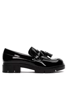 Image of Clarks Teala Loafer Leather Loafer, Black, Size 7, Women