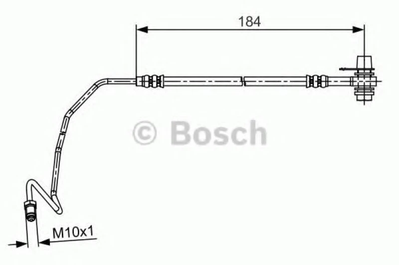 Image of Bosch 1 987 481 534 Brake Hose Brake Hose (83)