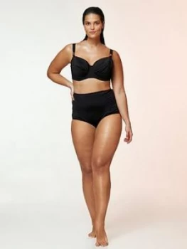 Image of Evans Essential Bikini Top - Black, Size 28, Women