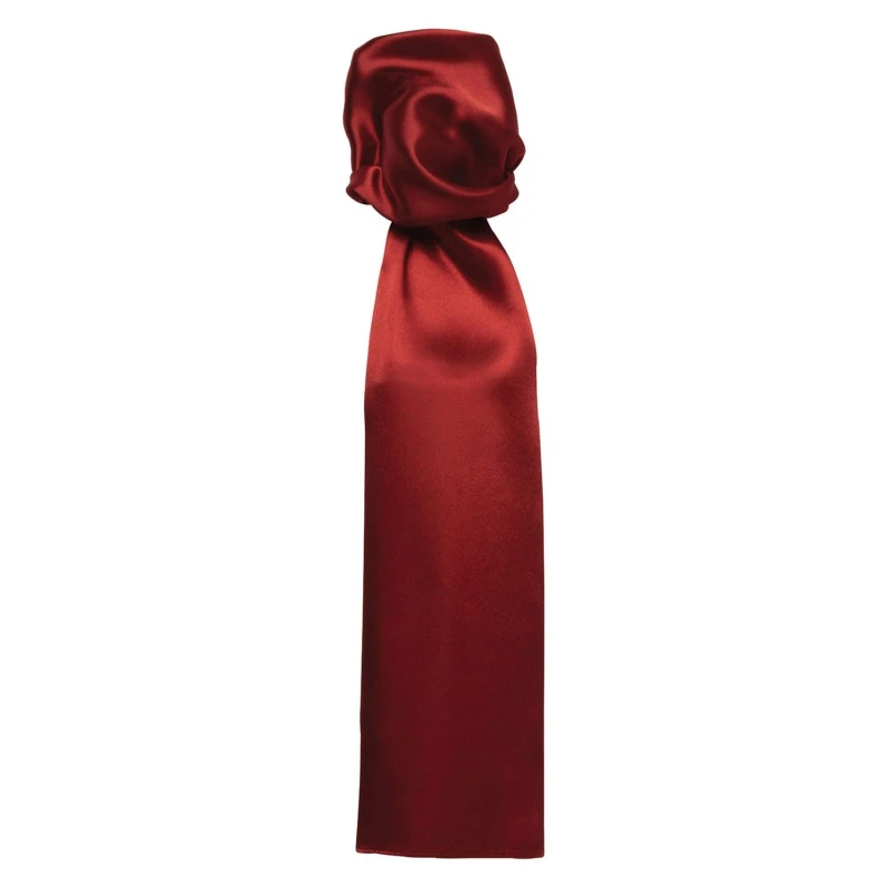 Image of Premier Premier Men Colours Plain Scarf in Burgundy Burgundy One Size Male 5063470683246
