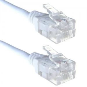 Image of Connekt Gear High Speed White RJ11 to RJ11 ADSL Telephone Broadband Modem Computer Cable - 5 Meter