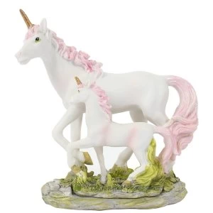 image of Unicorn and Foal Figurine