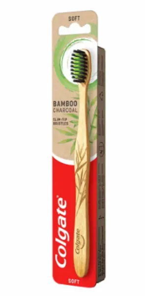 image of Colgate Bamboo Charcoal Soft Toothbrush